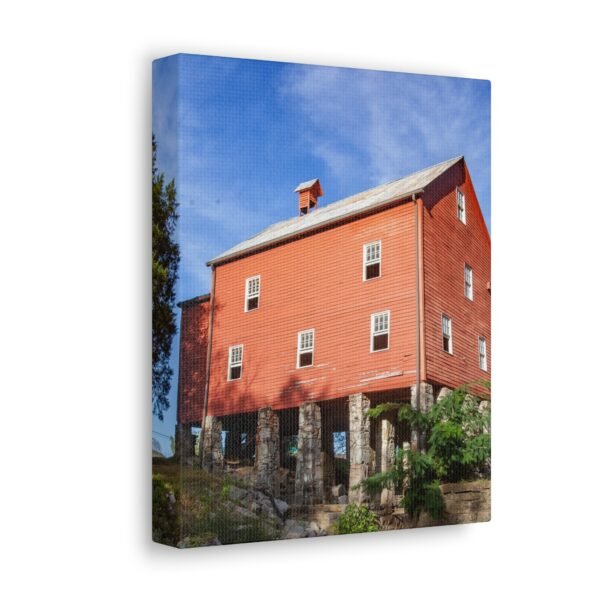 Rustic Red Gristmill Canvas Gallery Wrap