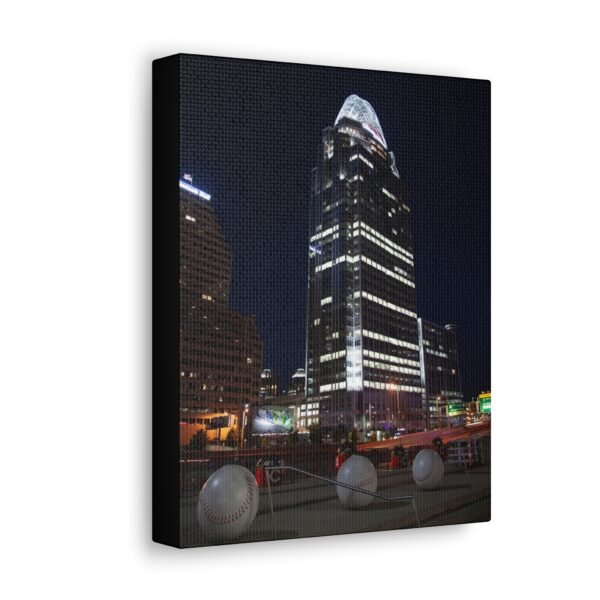 Urban Nightscape Canvas Gallery Wrap - Modern City Skyline Art
