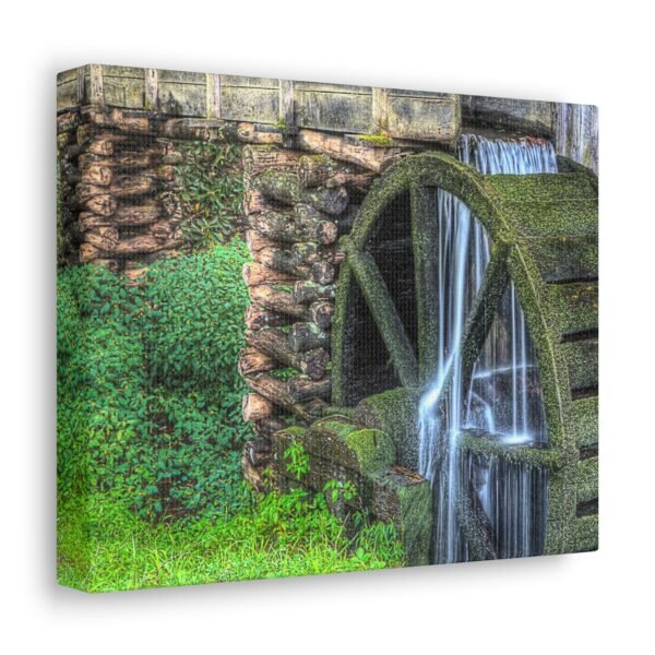 Nature-Inspired Canvas Gallery Wraps - Rustic Watermill Art for Home Décor