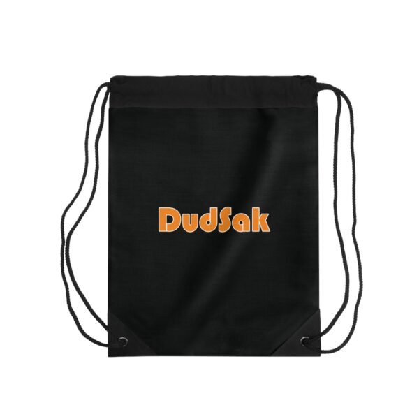 ‘DudSak’ Drawstring Bag (Orange) - Stylish & Practical Gym Backpack for Everyday Use - Image 2