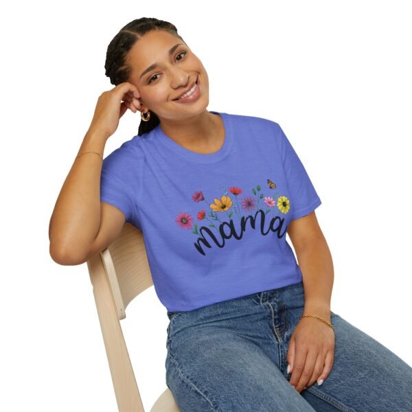 Mama Floral Unisex Softstyle T-Shirt - Image 10