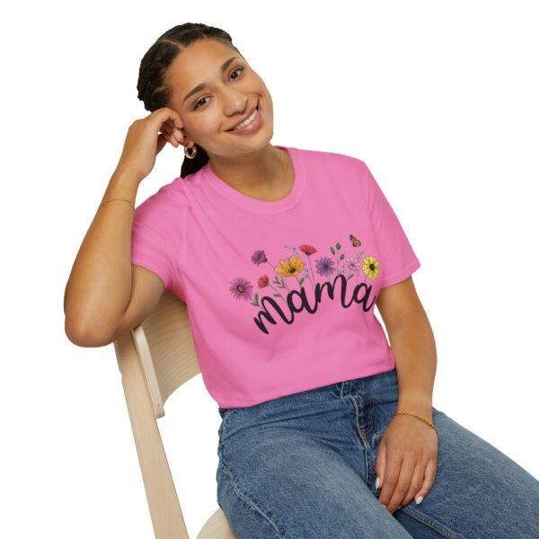 Mama Floral Unisex Softstyle T-Shirt - Image 12