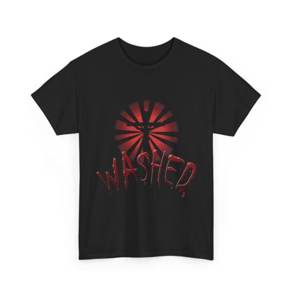 Washed in the Lamb Unisex Heavy Cotton Tee - Image 3
