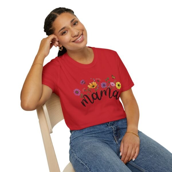 Mama Floral Unisex Softstyle T-Shirt - Image 14