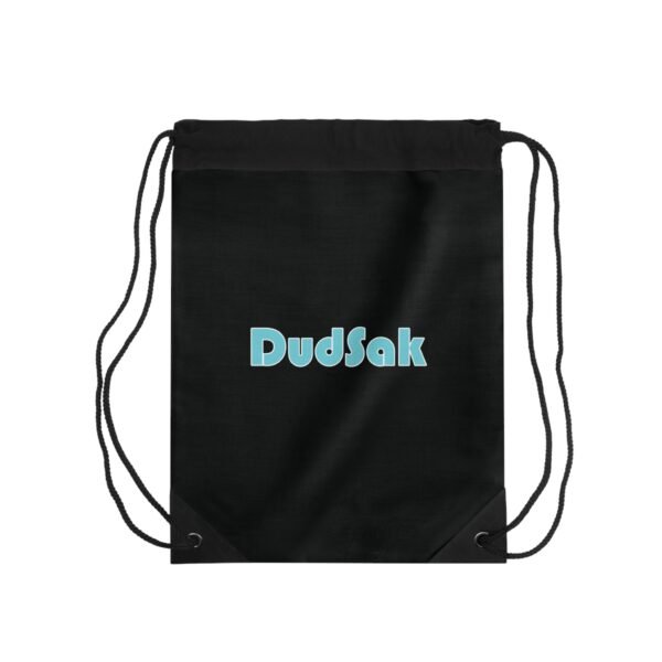 DudSak Drawstring Bag (Light Blue) - Stylish, Versatile Black Backpack for Gym & Travel - Image 2