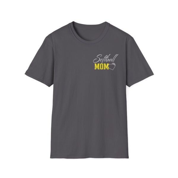 Custom Softball Mom T-Shirt with Personalized Name & Number - Image 7