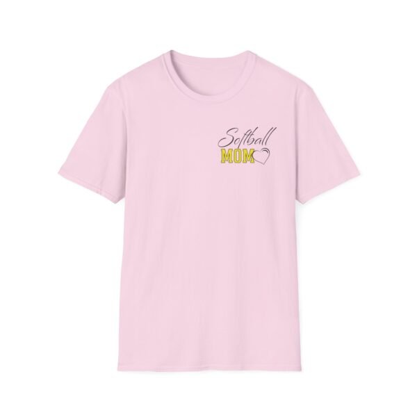 Custom Softball Mom T-Shirt with Personalized Name & Number - Image 9