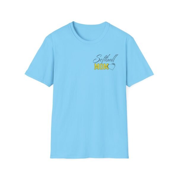 Custom Softball Mom T-Shirt with Personalized Name & Number - Image 5
