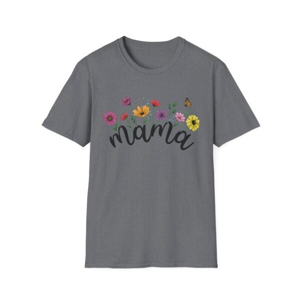 Mama Floral Unisex Softstyle T-Shirt - Image 5