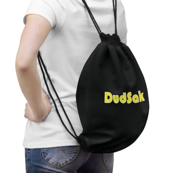 ‘DudSak’ Drawstring Bag (Yellow) - Stylish & Practical Gym Backpack for Everyday Use - Image 3