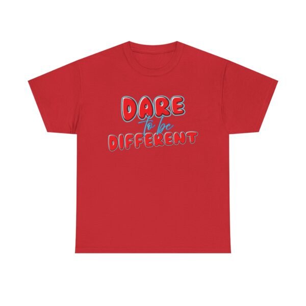 Dare to Be Different Unisex Heavy Cotton Tee - Inspirational Graphic T-Shirt for Self-Expression - Image 10