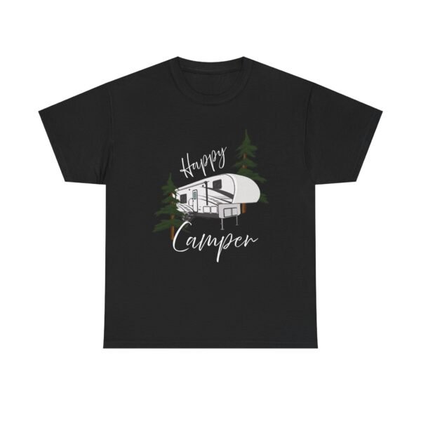 Happy Camper Unisex Heavy Cotton Tee - Image 2