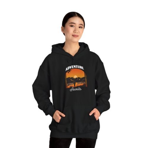 Hiking Adventure Awaits Unisex Heavy Blend™ Hooded Sweatshirt