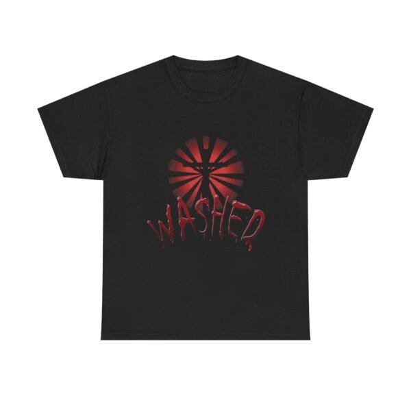 Washed in the Lamb Unisex Heavy Cotton Tee - Image 2