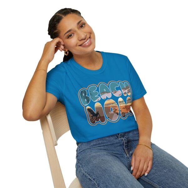 Beach Mom Unisex Softstyle T-Shirt - Summer Vibes, Perfect Gift for Mothers - Image 12