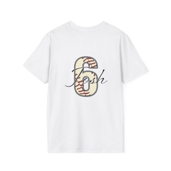 Baseball Mom T-Shirt with Personalized Name & Number - Image 4