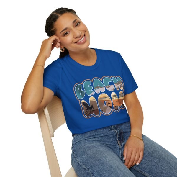 Beach Mom Unisex Softstyle T-Shirt - Summer Vibes, Perfect Gift for Mothers - Image 14