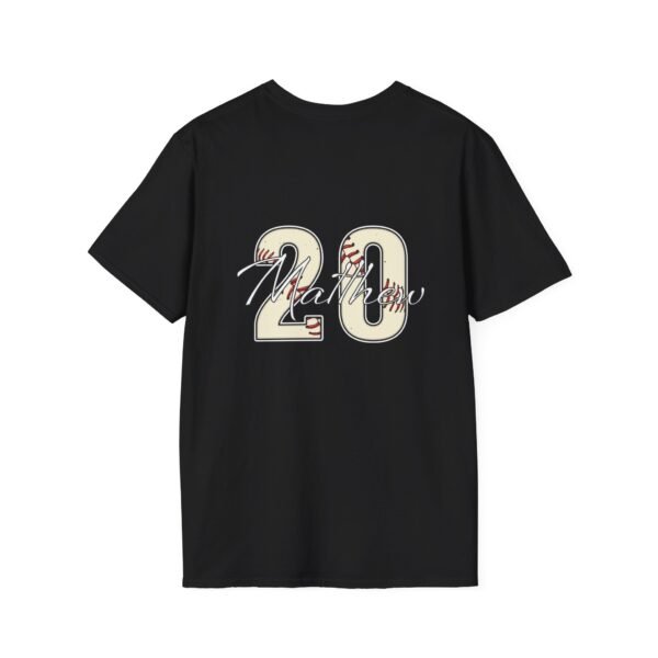 Baseball Mom T-Shirt with Personalized Name & Number