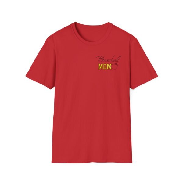 Baseball Mom T-Shirt with Personalized Name & Number - Image 11