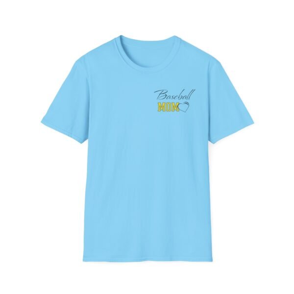 Baseball Mom T-Shirt with Personalized Name & Number - Image 5
