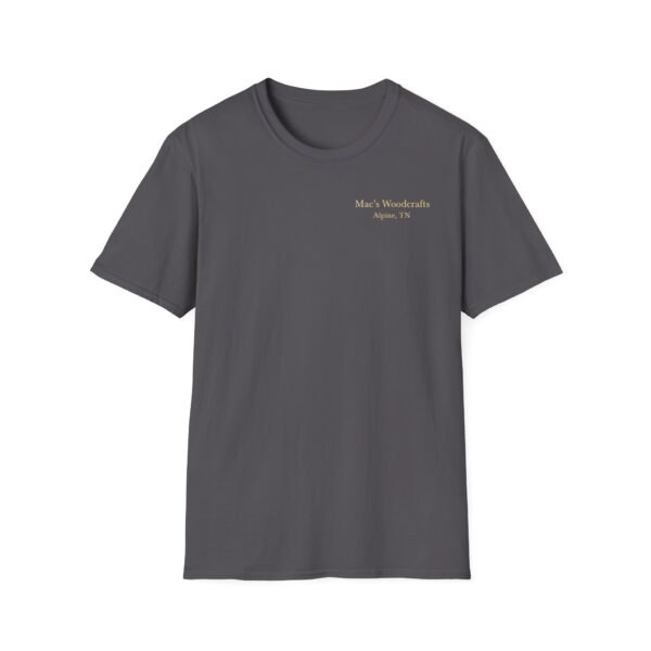 Unisex Softstyle T-Shirt - Light Brown Design - Image 2